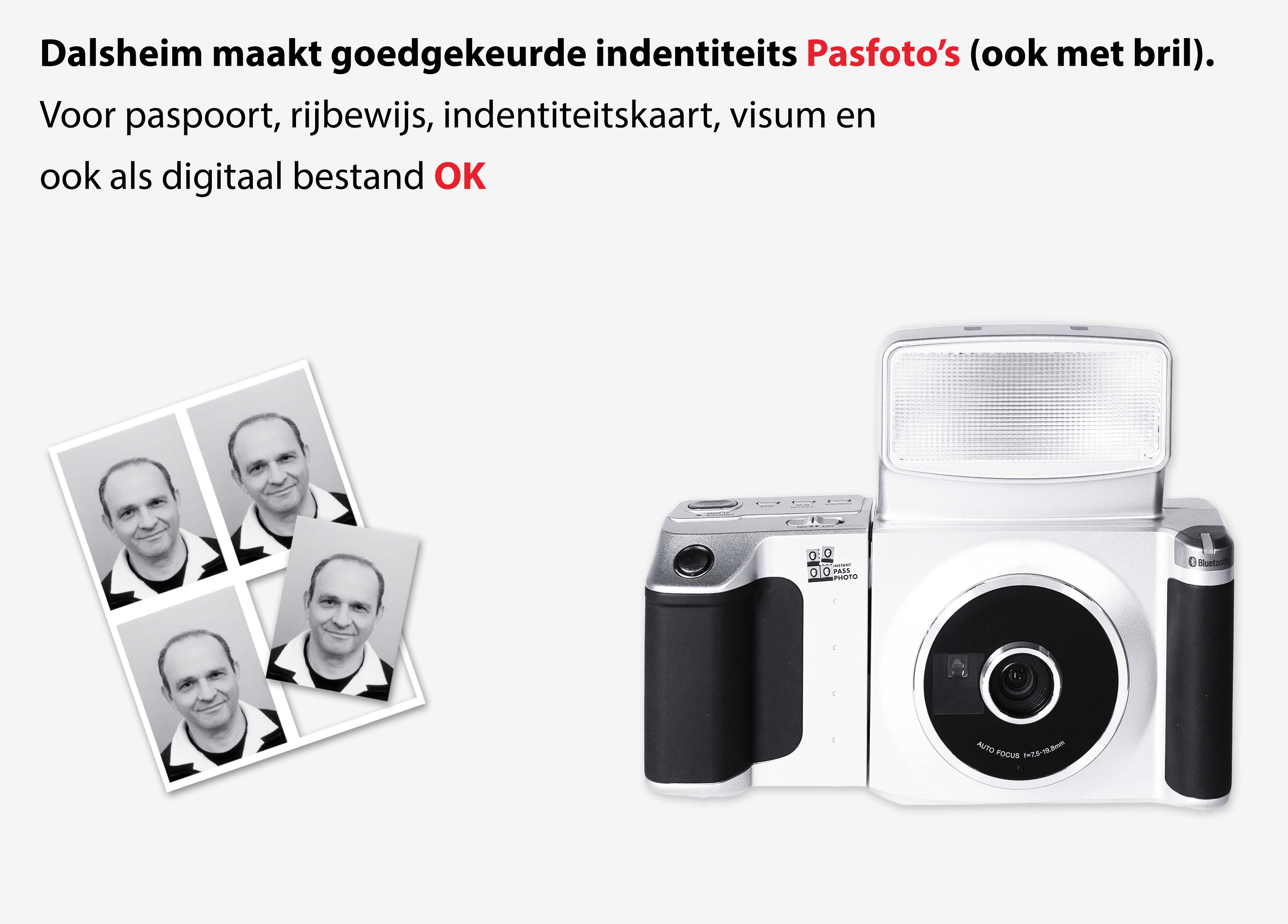 pasfoto's laten maken goedgekeurde