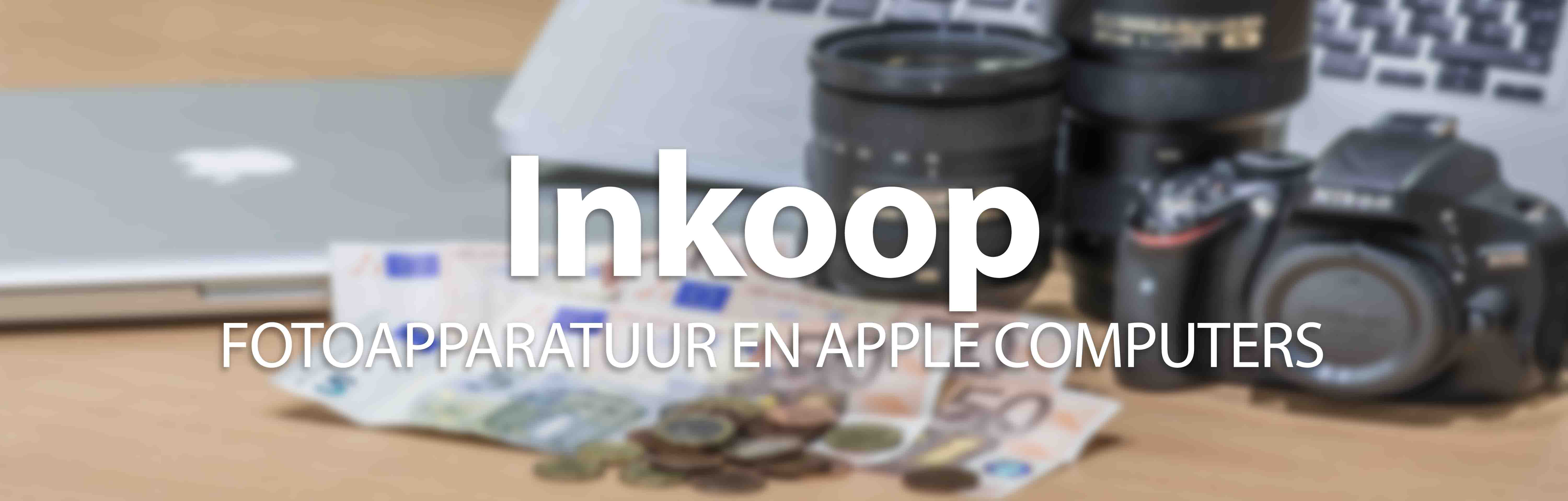 inkoop koop foto apparatuur apple computers mac camera's lens objectief